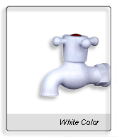 White Color PVC Common Short Faucet